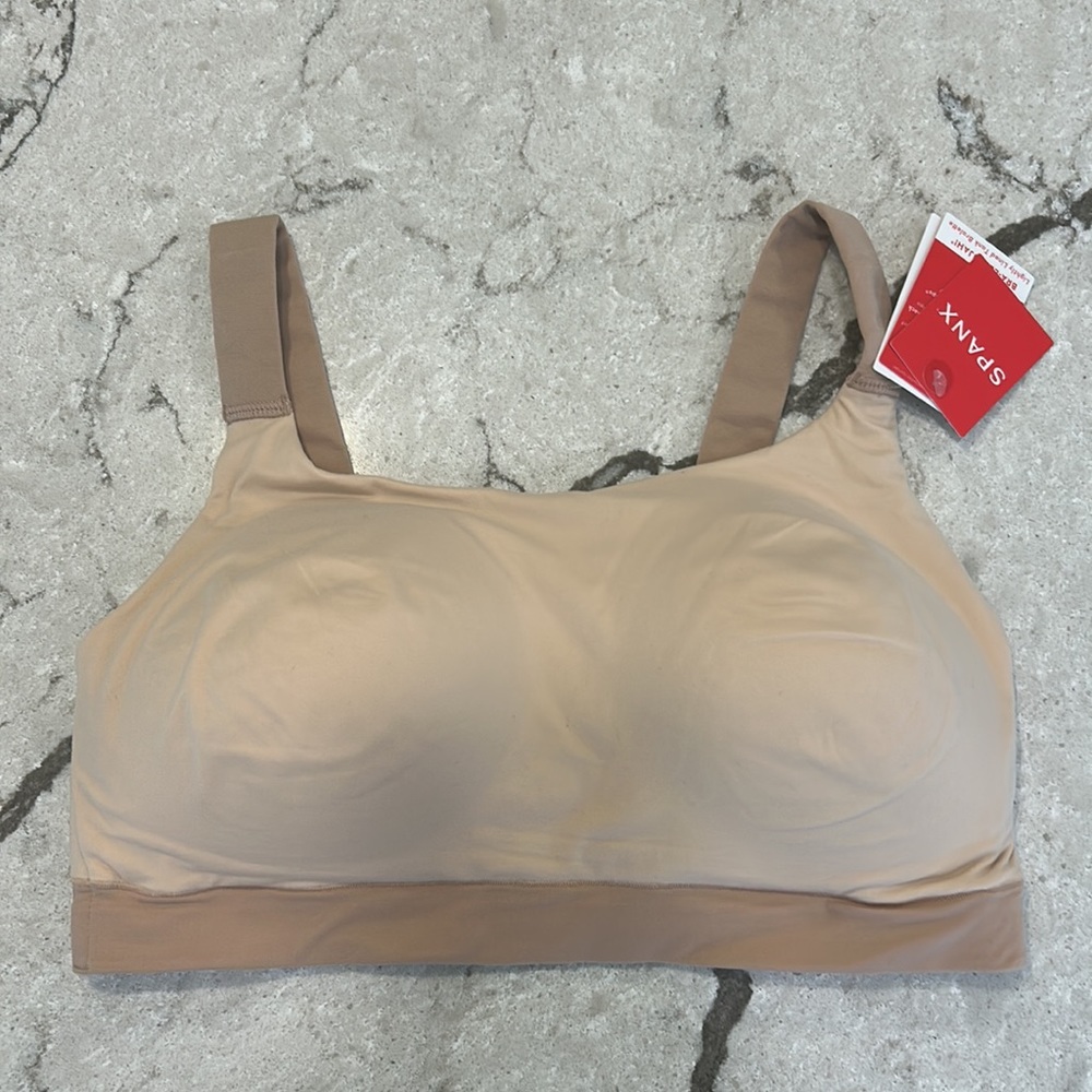NWT Spanx Bra-llelujah lightly lined tank bralette. Naked 2.0. Size large. - Picture 4 of 12